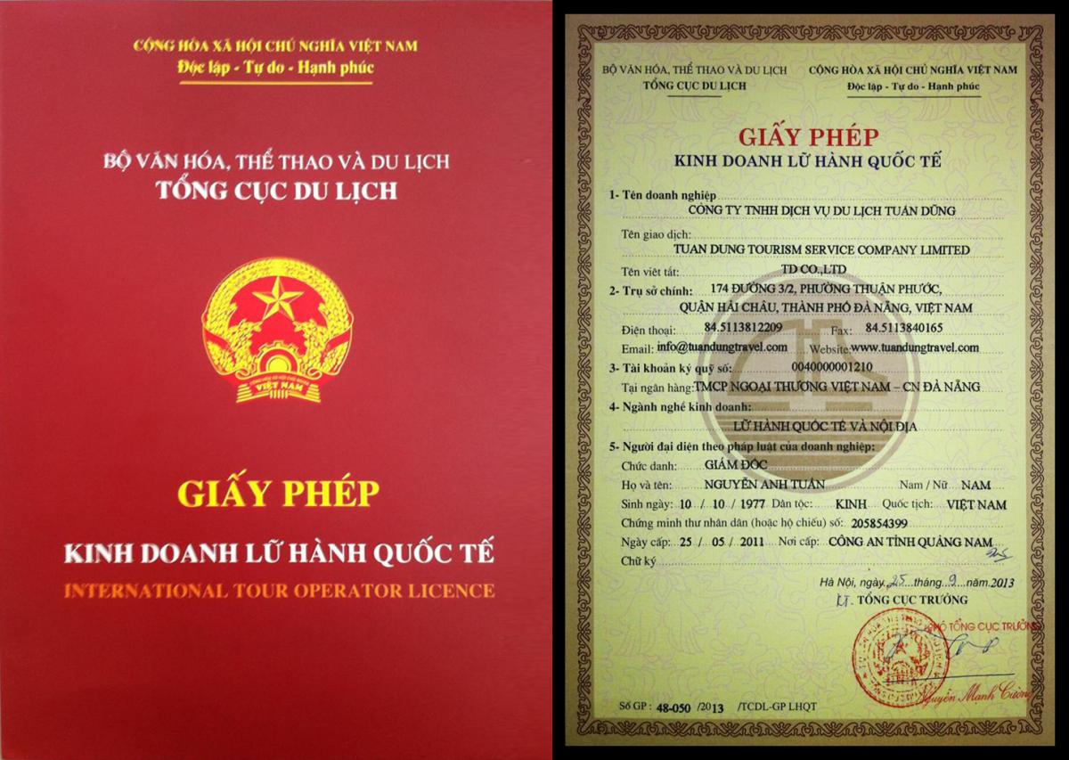 Thủ tục cấp Giấy phép kinh doanh du lịch