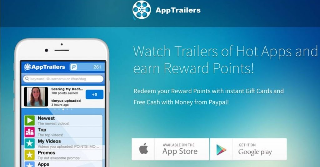 Xem video kiếm tiền trên AppTrailers 